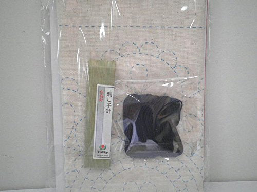 TULIP Embroidery Kit SASHIKO WORLD Hungary Round Roses KSW-012 Thred, Needle NEW_5