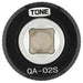 Tone Quick Adapter HPQA-02S Drive Angle 6.35mm(1/4") Black Aluminum 21mm NEW_4