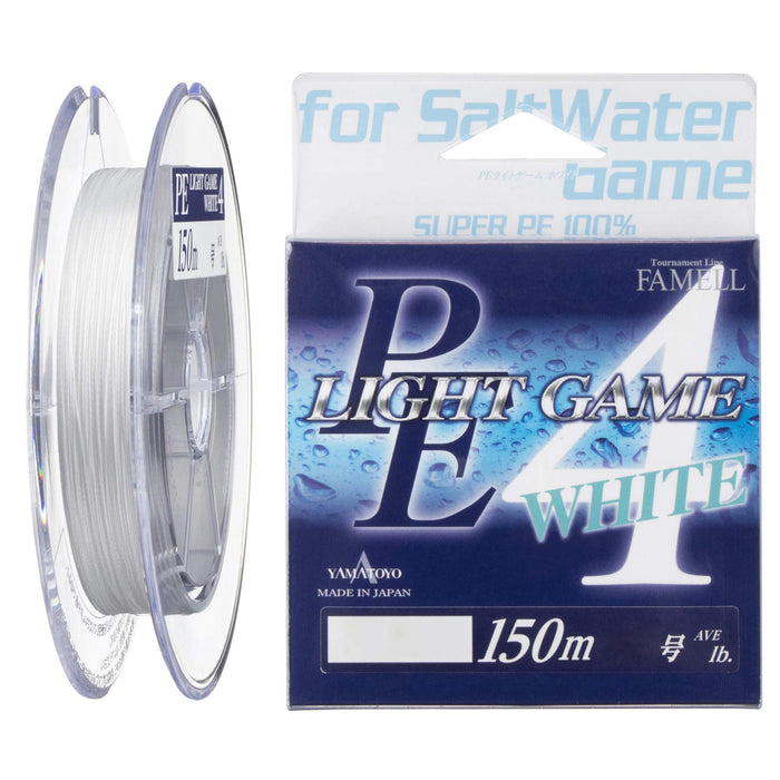 Yamatoyo PE Light Game 150m #0.5 8.5lb White 4-braid ‎Fishing Line 307548 NEW_1