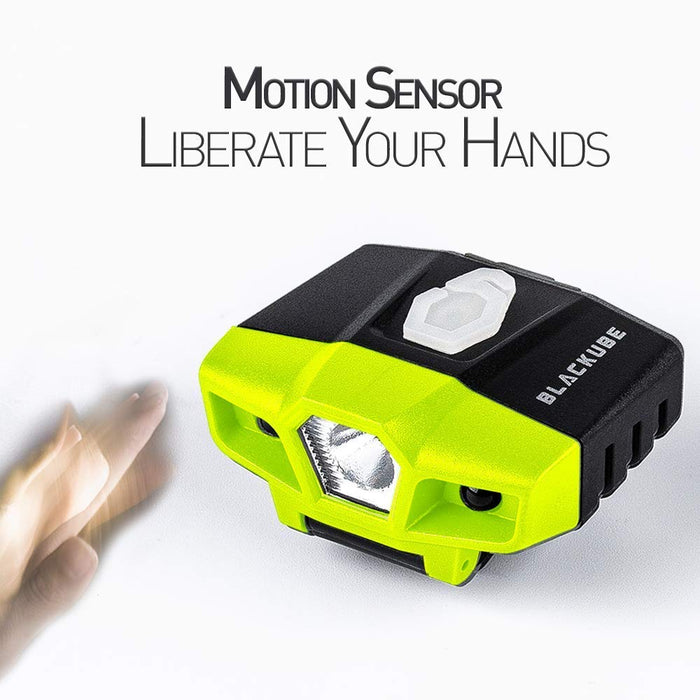 BLACKUBE rechargeable cap light clip motion sensor bright Fishing Light LED USHL_3