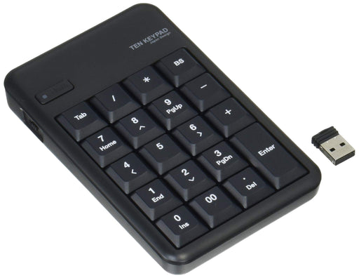 Elecom USB-A Numeric Keypad Wireless Receiver Membrane Black TK-TDM017BK NEW_1