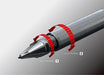 Platinum mechanical pencil PRO-USE171 0.7mm Black MSDA-1500C#1 ABS Resin NEW_2