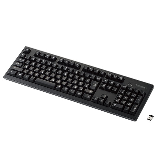 ELECOM Wireless keyboard 108 key PS3/PS4 Support USB-A Plastic TK-FDM088TBK NEW_1