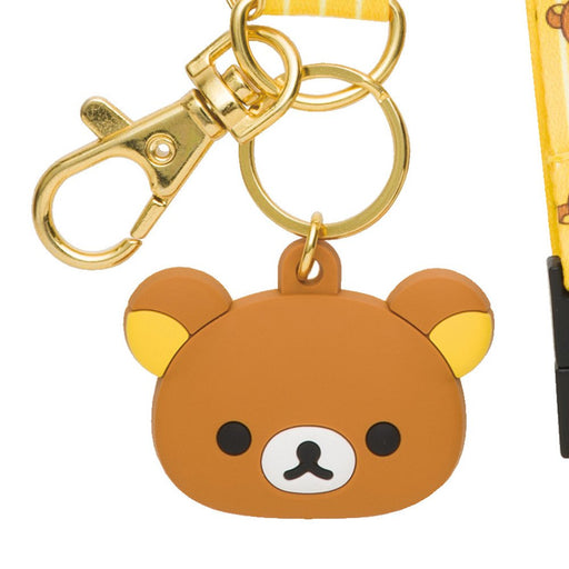 San-X Rilakkuma neck strap Rilakkuma AY21801 400x15mm Polyester PVC Belt NEW_2