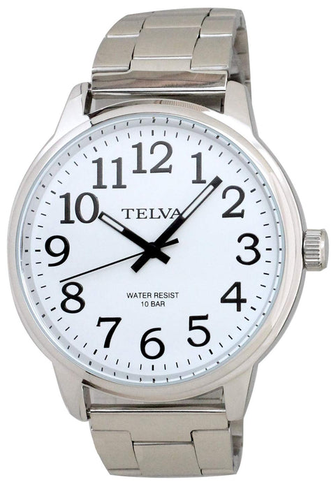 CREPHA Wrist Watch Telva TE-AM014-WTS Men's Silver Stainless Steel Band Case NEW_1