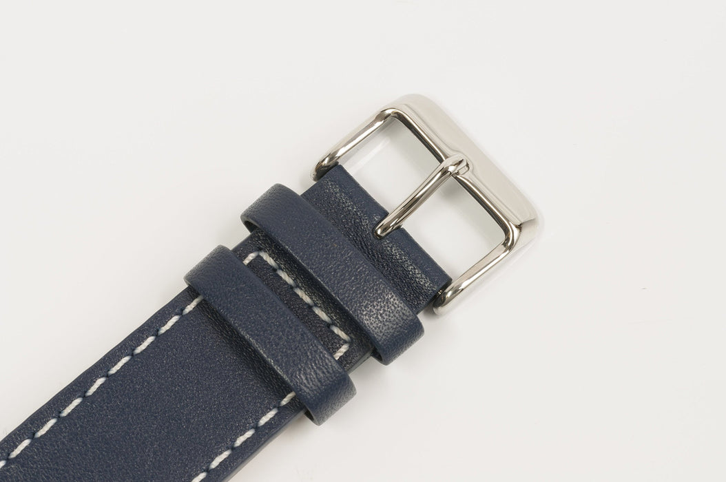 URBAN RESEARCH Watch UR003-02 Men's Blue Leather Band Silver Case Chronograph_4