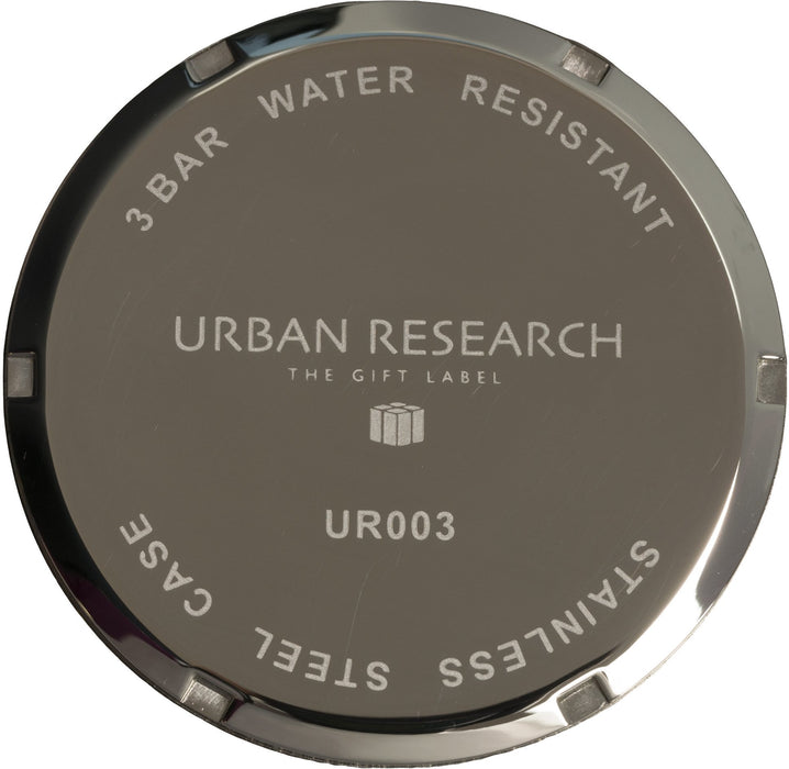 URBAN RESEARCH Watch UR003-02 Men's Blue Leather Band Silver Case Chronograph_6