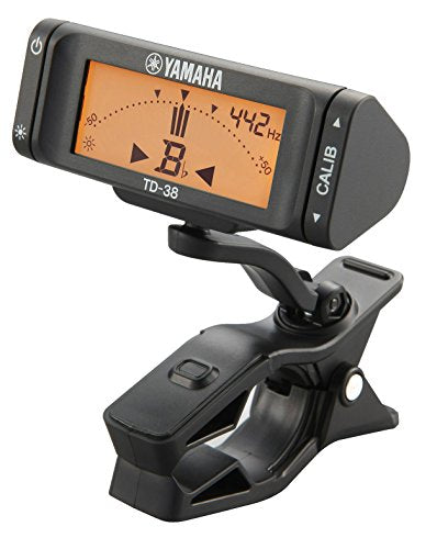 Yamaha TD-38L clip-on tuner B flat Sinple Display Easy to Use Battery Powered_1