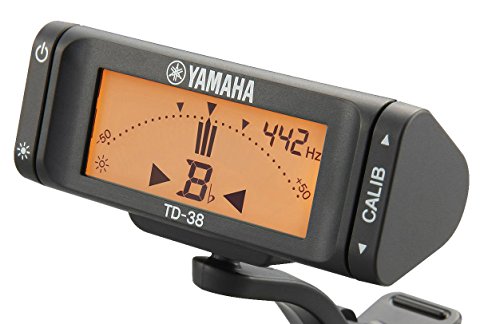 Yamaha TD-38L clip-on tuner B flat Sinple Display Easy to Use Battery Powered_2