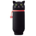 LIHIT LAB. Stand Pen Case BIG PuniLab. Kuroneko Black Cat A7714-3 Rubber NEW_1
