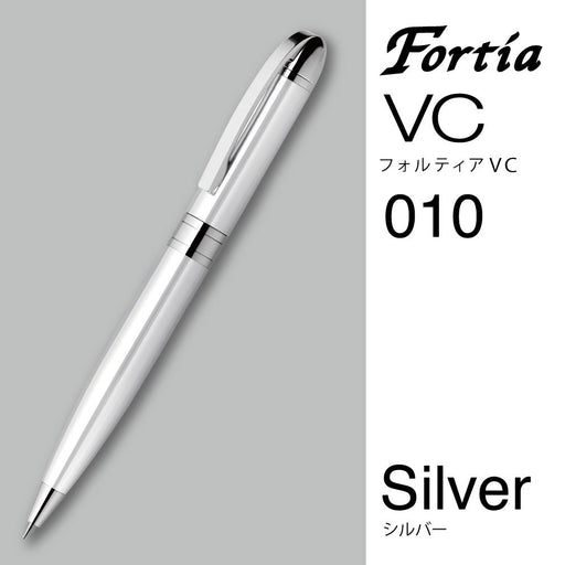 Zebra Ballpoint Pen Fortia VC Black Ink 0.7mm Silver Metal Shaft BA93-S NEW_2