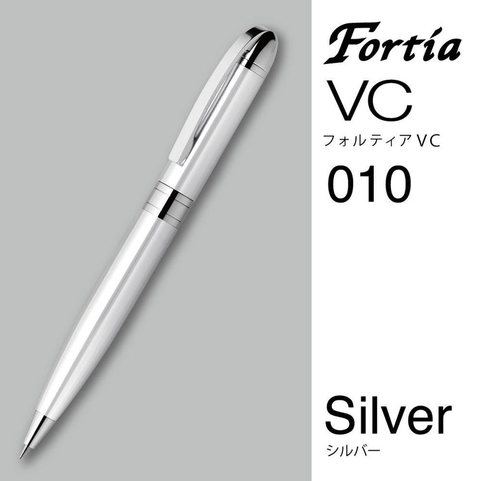 Zebra Ballpoint Pen Fortia VC Black Ink 0.7mm Silver Metal Shaft BA93-S NEW_2