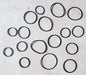 Repair Rubber belt D17mm to 30mm Set of 17 pairs for Audio Player SS17-1730 NEW_6