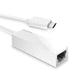 Elecom wired LAN adapter USB3.1 Gen1 (USB3.0) Type-C white EDC-GUC3-W 7cm Cable_1