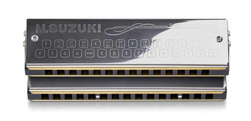 SUZUKI Double bass harmonica SDB-29v2 C C# Silver & Dark Gray Stainless Steel_1