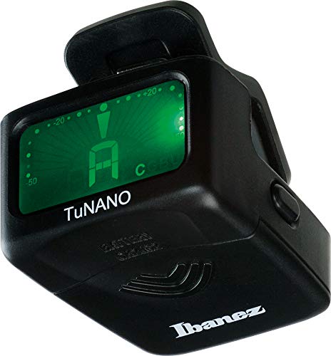 Ibanez Guitar Bass Clip-On Tuner pitchclip tuNANO Black Chromatic Tuner NEW_2