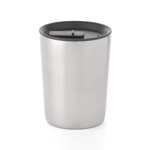 MUJI Stainless Steel Tumbler 300ml 38395492 Silver Slide Type Lid 8x10.7cm NEW_1