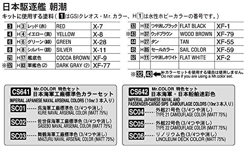 Hasegawa 1/700 Waterline Series Japanese Navy Destroyer Asashio Model Kit 000463_6