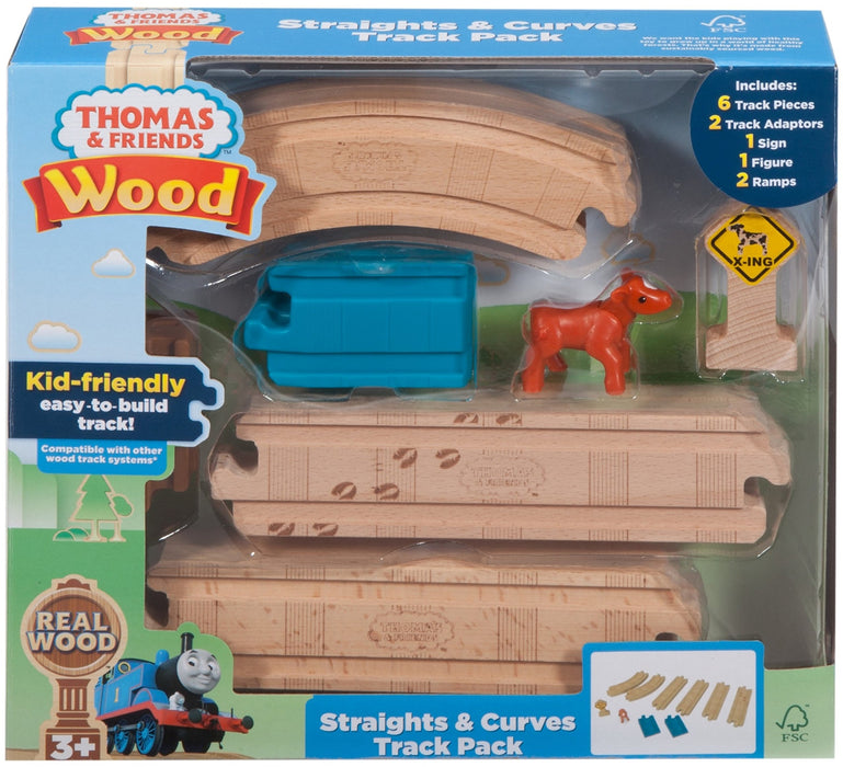 Thomas & Friends Wooden Railway Straight & Curved Expansion Track Set FKF54 NEW_5