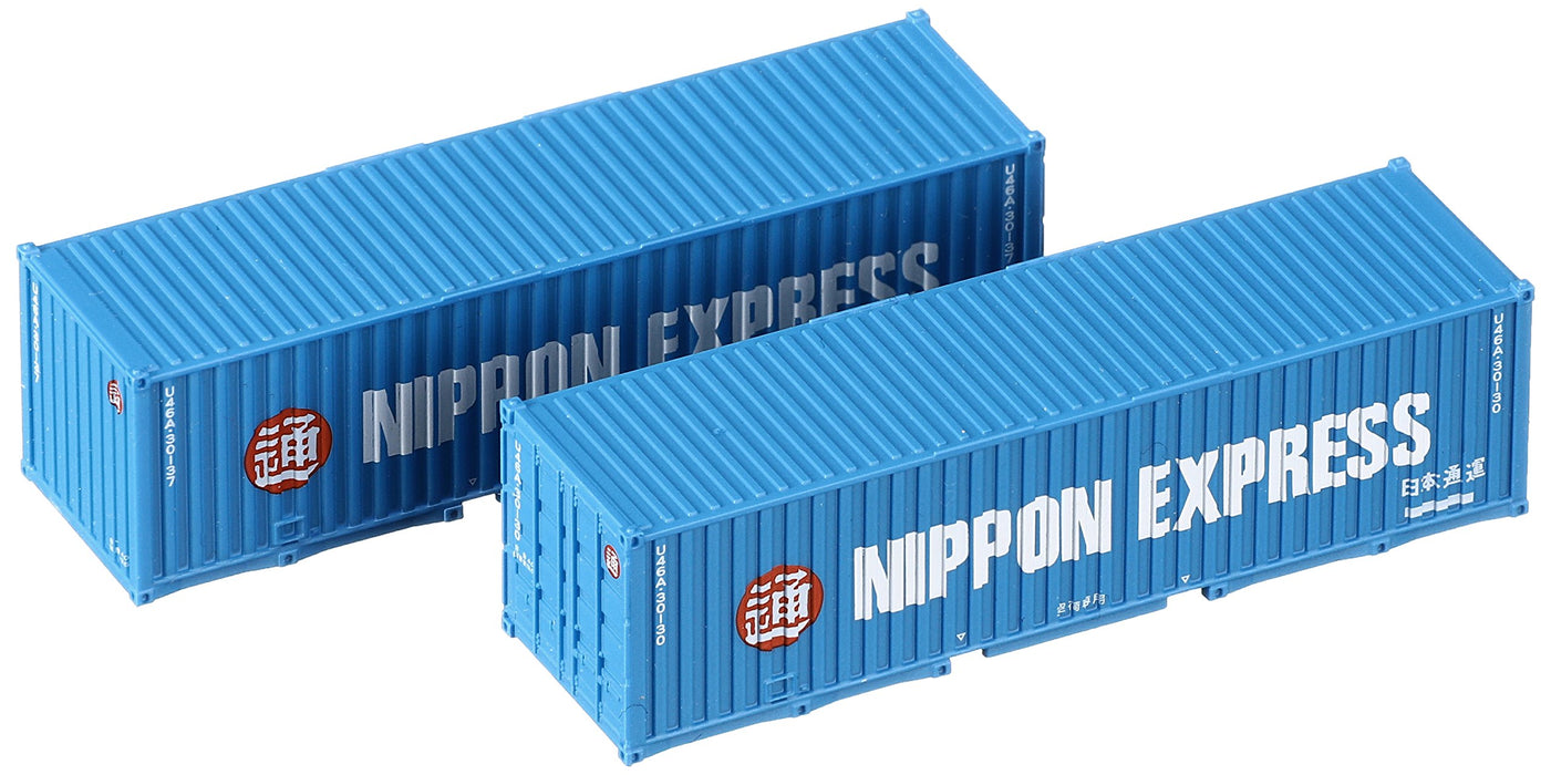 TOMIX N gauge U46A-30000 Container Japan Express Blue 2pcs 3161 Model Train NEW_1