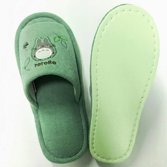 Senko My Neighbor Totoro Forest Wind slippers One Size green 77888 Cotton NEW_3