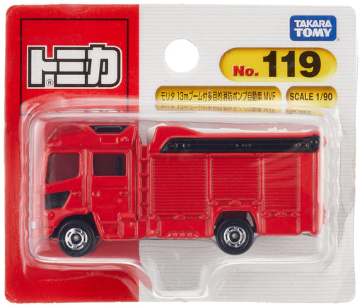Takara Tomy Tomica No.119 Morita Multipurpose fire pump vehicle with 13m boom_1