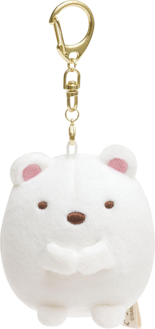 SAN-X Sumikko Gurashi Polar Bear Mini Plush Doll with Key chain MX38501 NEW_1