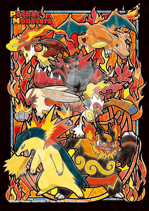 Pokemon TYPE FIRE 208 Piece Art Crystal Puzzle Ensky 18.2x25.7cm 208-AC52 NEW_1