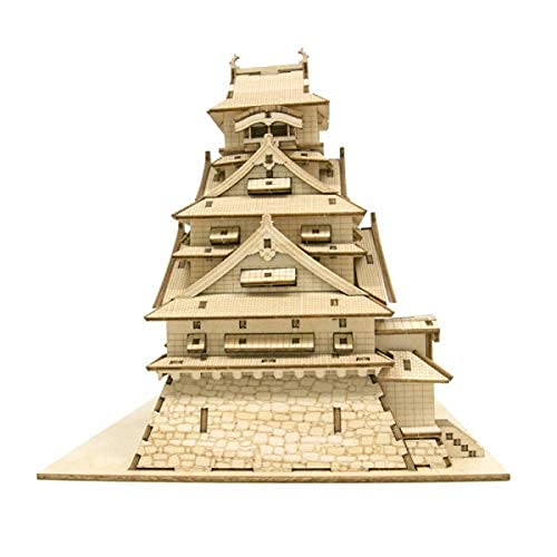 Azone Kigumi Wooden Puzzle Kumamoto Castle with Kumamon Plate Difficulty Level 5_2