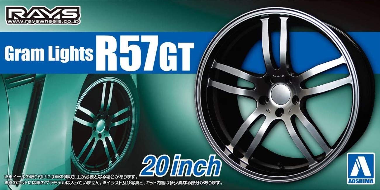 Aoshima 1/24 The Tuned Parts No.81 Gram Lights R57GT 20" Plastic Model Parts NEW_2
