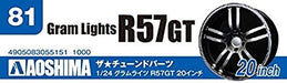 Aoshima 1/24 The Tuned Parts No.81 Gram Lights R57GT 20" Plastic Model Parts NEW_4