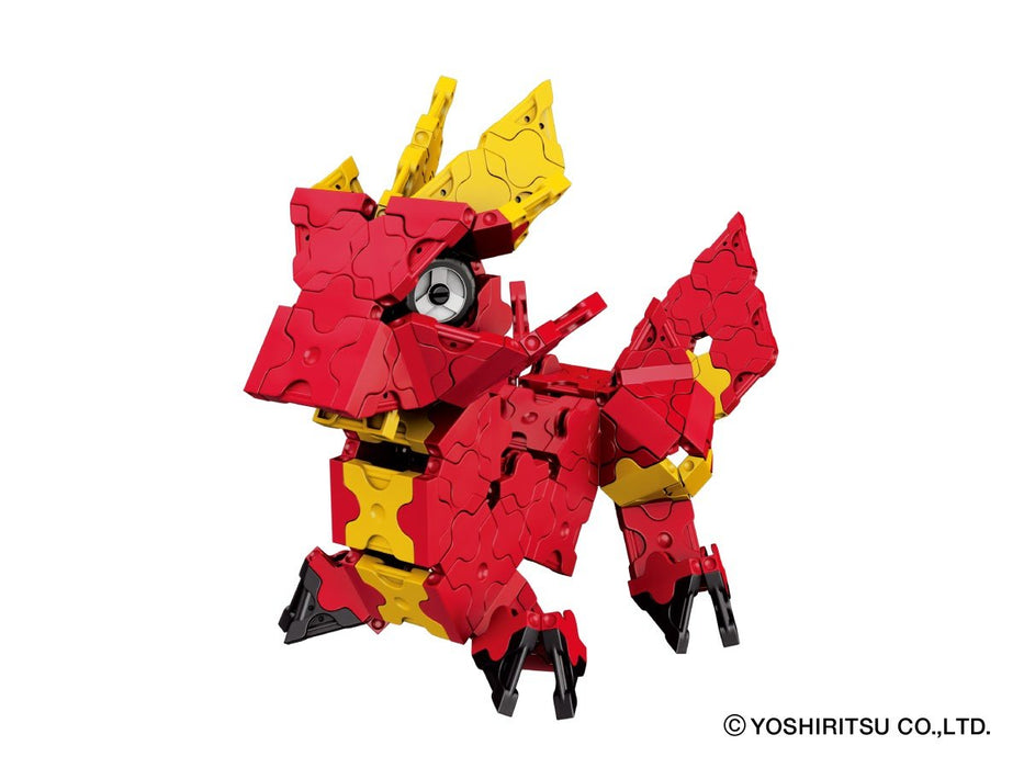 Yoshiritsu LaQ Mystical Beast Wyvern 264 pcs Plastic Block Red/Yellow ‎L004994_4