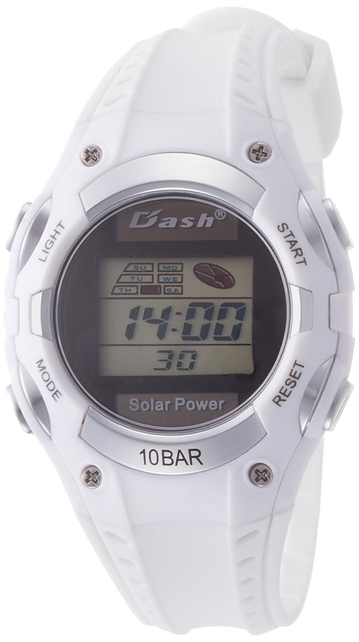 Alias Watch Solar Digital Dash ADWW16032SOL16 Women's White Polyurethane Band_1
