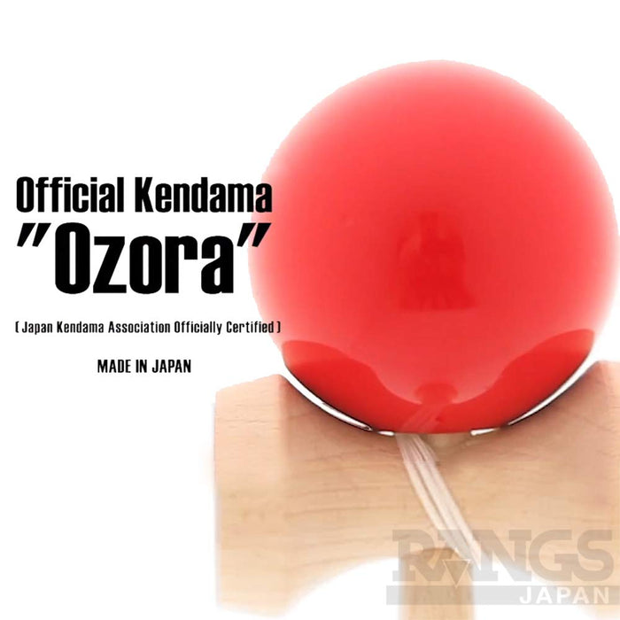Japan Kendama Association Certified Competition Kendama Ozora Single Color Red_4