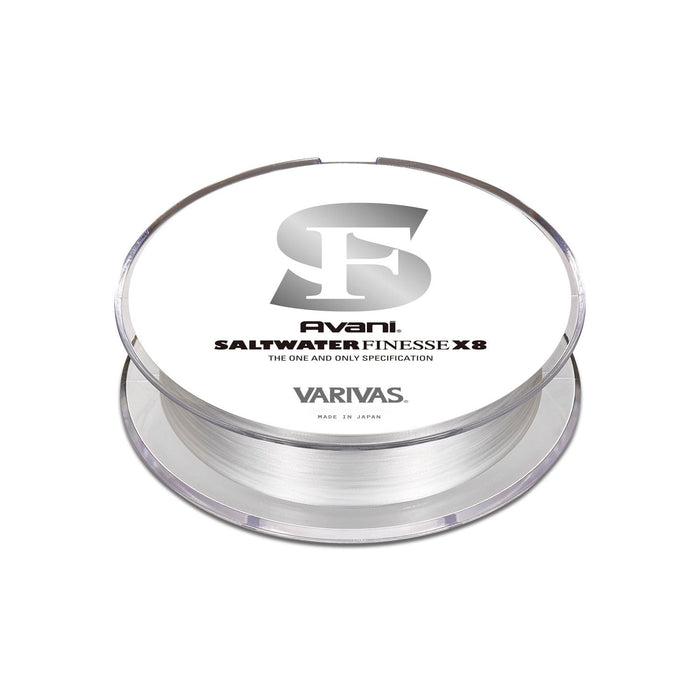 VARIVAS Saltwater Finesse PE X8 150m #0.3 7.5lb PE Braid Line Crystal White NEW_1