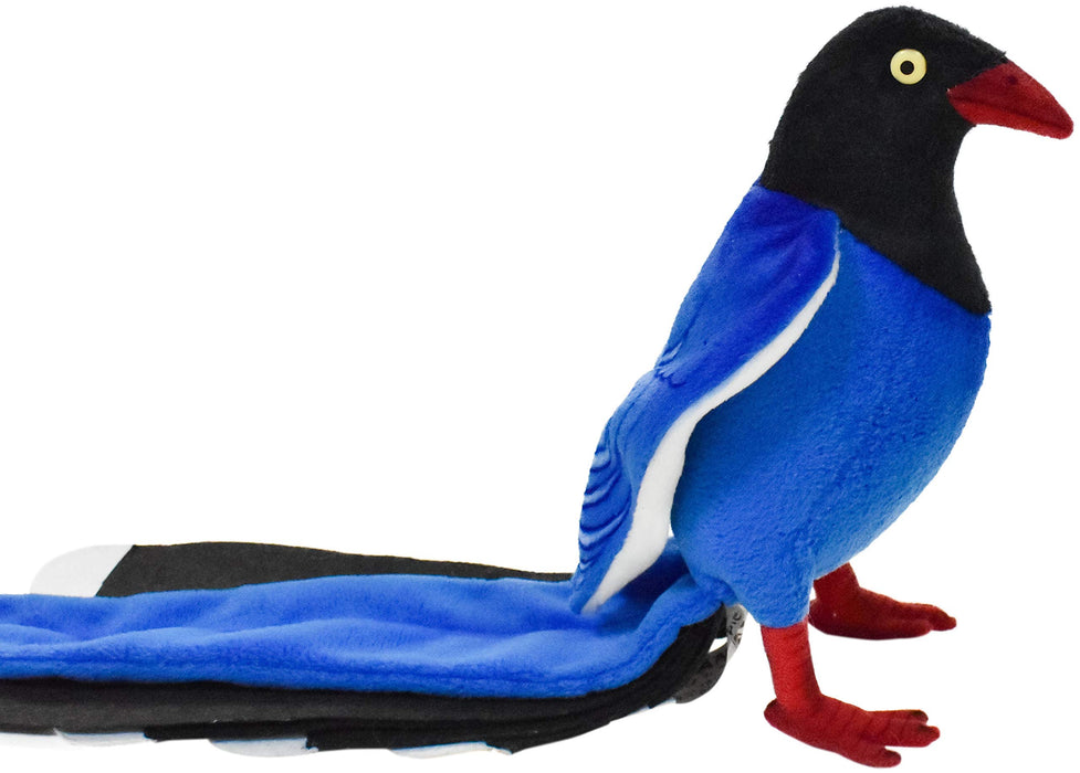 BH7137 HANSA Taiwan Blue Magpie 19 Realistic Design Animal Plush Doll Interior_4