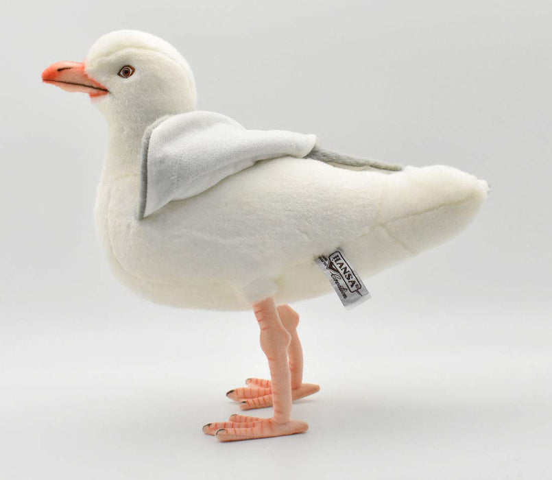 BH7259 HANSA Seagull Realistic Animal Plush Doll Made in Philippines Acrylic NEW_7