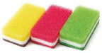 Duskin Antibacterial Kitchen Sponge Set of 9 pcs Multicolor Hard PD-WFVE-M101_1