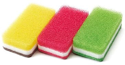 Duskin Antibacterial Kitchen Sponge Set of 9 pcs Multicolor Hard PD-WFVE-M101_1