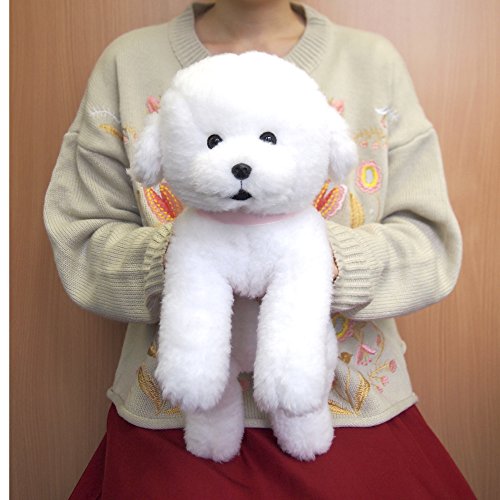 Sun Lemon Knee Dog Bichon Frise Plush Doll S 19.8x14.2x30.8cm Polyester P-4135_5
