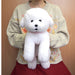 Sun Lemon Knee Dog Bichon Frise Plush Doll S 19.8x14.2x30.8cm Polyester P-4135_5