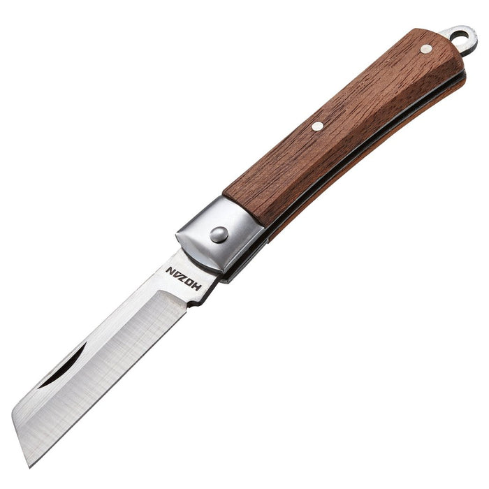 HOZAN WOOD GRIP ELECTRICIAN'S KNIFE Z-682 for KIP, VVF, VVR Made in Japan NEW_1