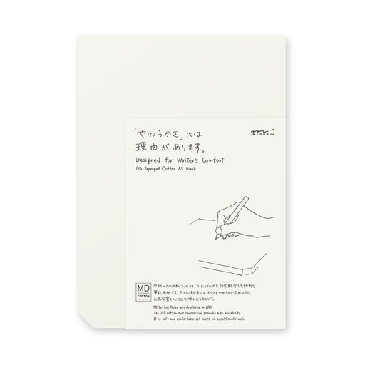 DESIGNPHIL MIDORI MD Paper Pad Cotton A5 Unruled 15237006 90 papers 210x148mm_1