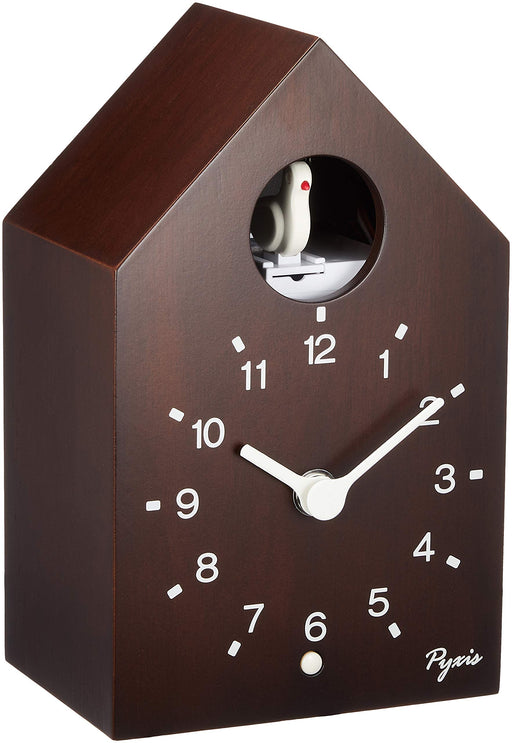 SEIKO Clock NA609B Cuckoo Wall Clock/Table Clock Brown Battery 19.2x12x9.4cm NEW_1
