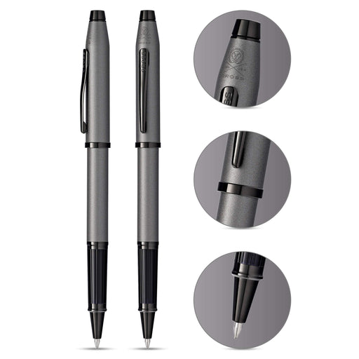 cross ballpoint pen water-based Century 2 AT0085-115 Gunmetal Gray Brass NEW_2