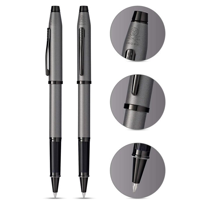 cross ballpoint pen water-based Century 2 AT0085-115 Gunmetal Gray Brass NEW_2