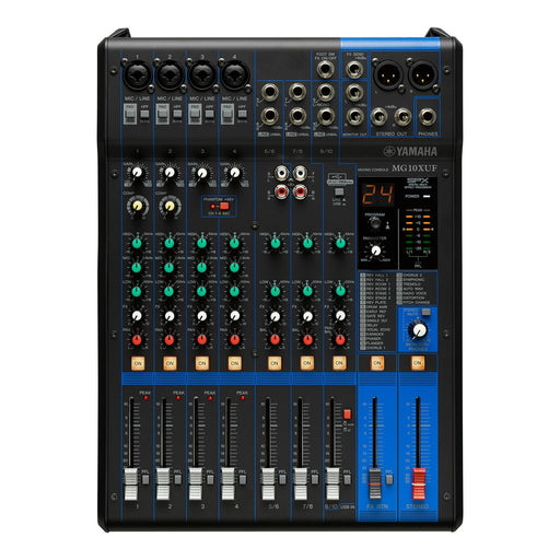YAMAHA MG10XUF 10-Channel Mixing Console 24-bit 192kHz 2in/2out USB interface_2