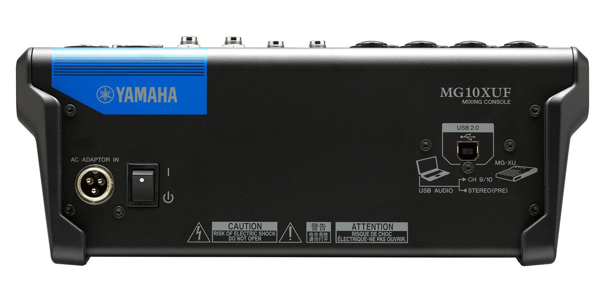 YAMAHA MG10XUF 10-Channel Mixing Console 24-bit 192kHz 2in/2out USB interface_3