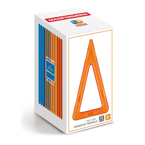 Bonelund MAGFORMERS Isosceles Triangle Set of 12 Pieces Age 3+ MF713018J NEW_1