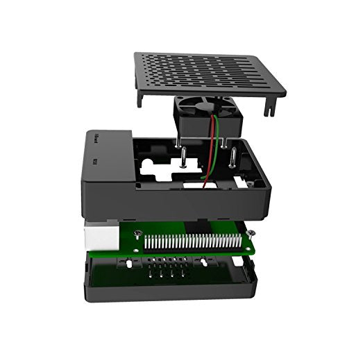 GeeekPi Raspberry Pi 3B+ Case Raspberry Pi 3/2 Model B Case Fan heat sink Z-0183_6